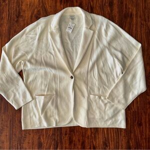 J. Crew Women's Cream Blazer Size 3X